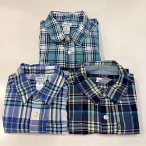 Bundle Carter's Plaid Button-Down Shirts (Qty 3) Boys Size 6